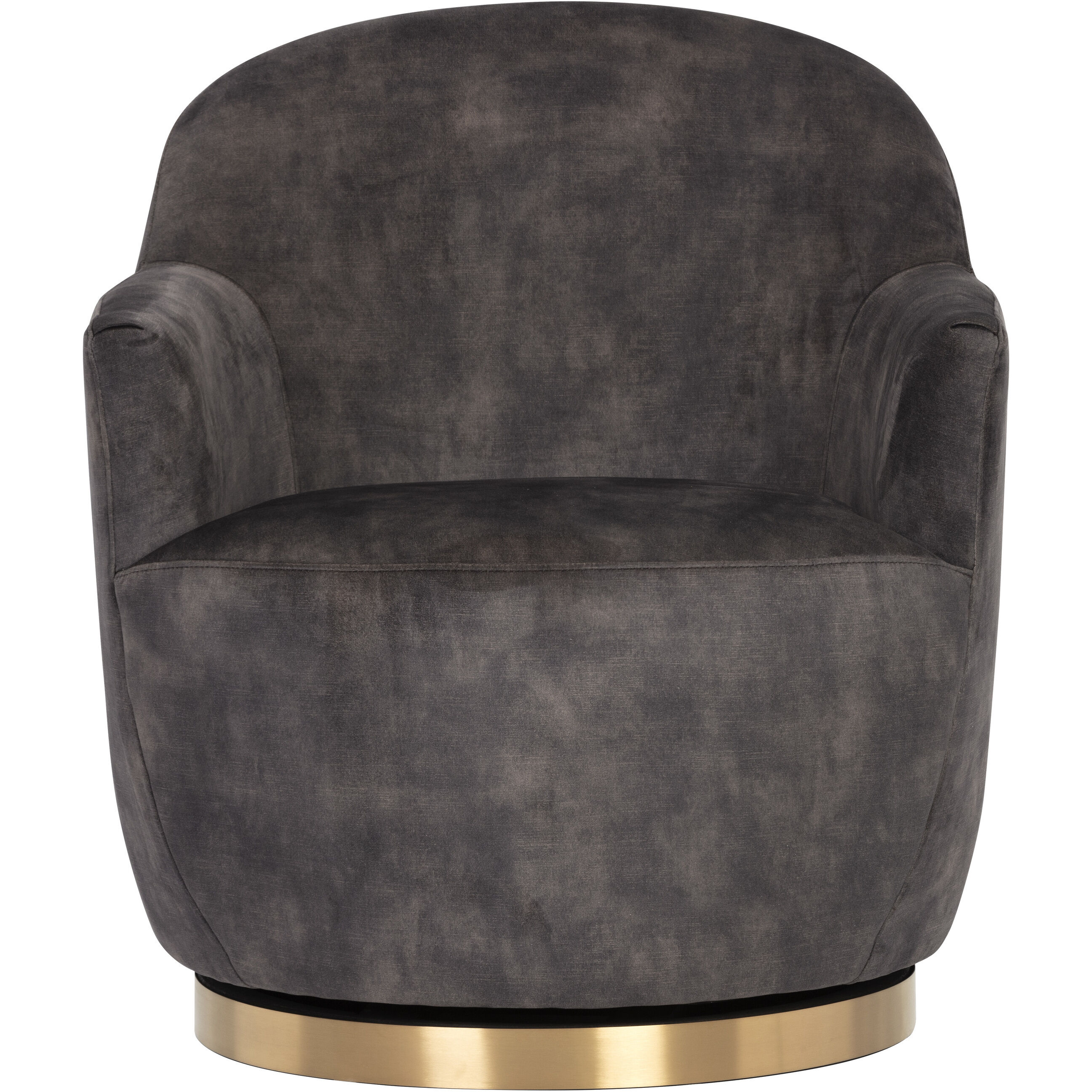 Casey Nono Shitake Swivel Lounge Chair, Swivel